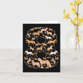 Kleine meisjes 8 jaar oud 8e verjaardag paard Grap Kaart (Gele Bloem)