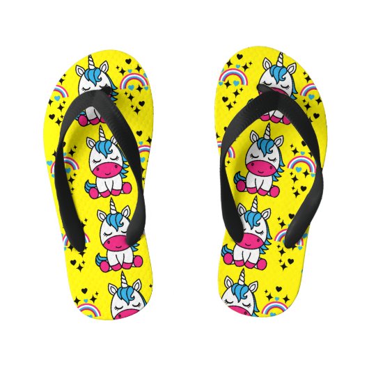 Kleine Meisjes Eenhoorn Pony Kinder Teenslippers (Voetbed)