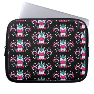 Kleine Meisjes Eenhoorn Pony Laptop Sleeve