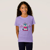 Kleine Meisjes Eenhoorn Pony T-shirt (Voorkant volledig)