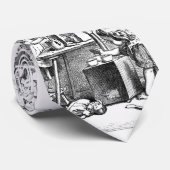 Kleine meisjes spelen huis etsen stropdas (Opgerold)