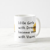 Kleine meisjes worden een sterke vrouwelijke Mok (Voorkant rechts)