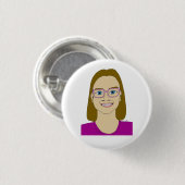 kleine meisjesknop ronde button 3,2 cm (Voorkant /achterkant)