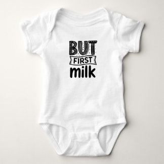 Kleine melkliefhebber, babybody romper