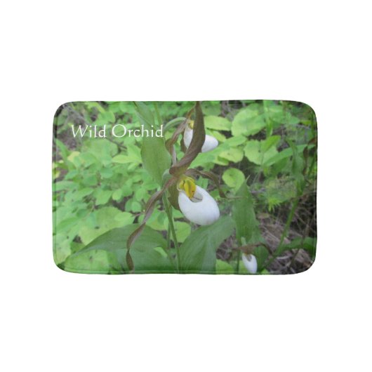 Kleine Memory Foam Orchidee Badmat (Voorkant)