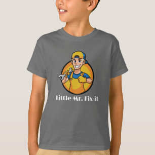 Kleine meneer Repareertje, Blauwe ogen, Aanpasbaar T-shirt