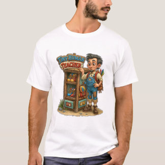 Kleine Menselijke Leraar Grappige Onderwijzer Graf T-shirt