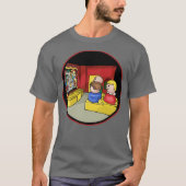 Kleine mensen bij de films t-shirt (Voorkant)