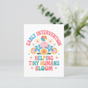 Kleine mensen helpen bloeien - Vroege interventie Briefkaart