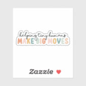 Kleine mensen helpen grote bewegingen Kinder te ma Sticker (Vel)