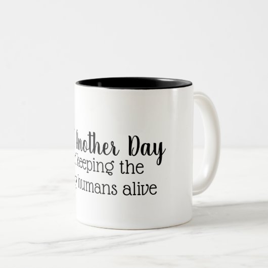 Kleine mensen leven met tweetalige mok (Voorkant rechts)