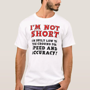 Kleine Mensen Snelheid en Nauwkeurigheid Grappig T T-shirt