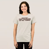 Kleine Mensjes Helpen om Grote Dingen te Doen Retr Tri-Blend Shirt (Voorkant volledig)