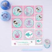 Kleine Mermaid Topper Sjabloon Bru3 Flyer (Enkel)