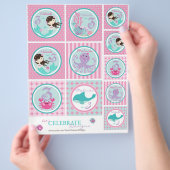 Kleine Mermaid Topper Sjabloon Bru3 Flyer (Hand)