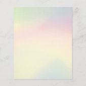 Kleine Mermaid Waterverf Baby shower Budget (Achterkant)