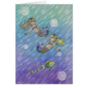 Kleine Mermaids Kaart van Molly Harrison