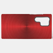 Kleine metalen rode textuur Roestvrij staal Samsung Galaxy Hoesje (Achterkant horizontaal)
