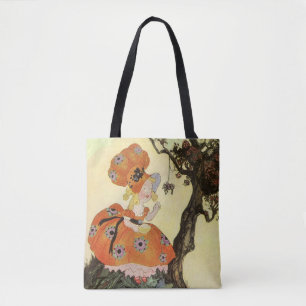 Kleine Mevrouw Muffet & Spin, Vintage Mother Goose Draagtas