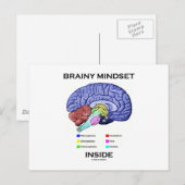 Kleine mindset binnenin (anatomisch brein) briefkaart (Voorkant / Achterkant)