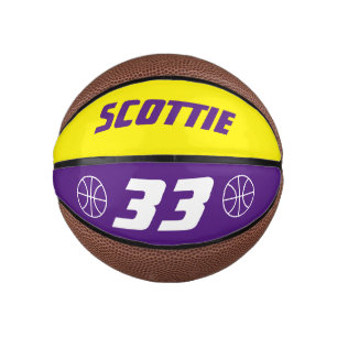 Kleine mini basketbalsport cadeau met eigen naam basketbal