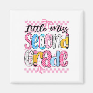 Kleine Miss 2e klas naar school meisjes kind coque Magneet