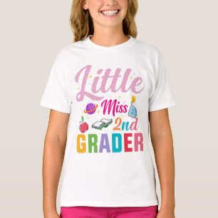 kleine miss 2nd Grade meisjes 1st dag terug naar T-shirt