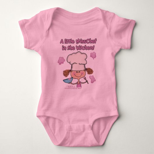 Kleine Miss Chef Romper (Voorkant)