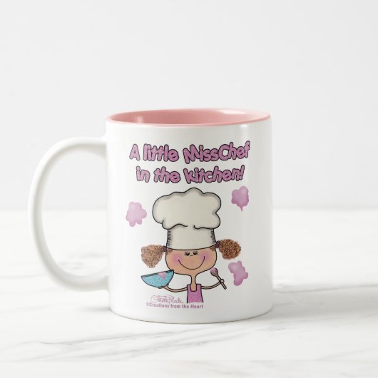 Kleine Miss Chef Tweekleurige Koffiemok (Links)