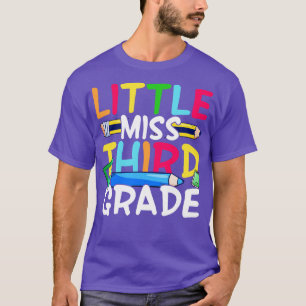 Kleine miss derde klas terug naar school cadeau t-shirt