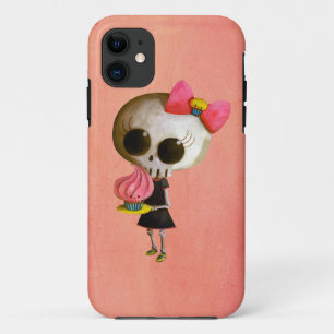 Kleine Miss Dood met Cupcake iPhone 11 Hoesje