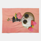 Kleine Miss Dood met Cupcake Theedoek (Horizontaal)