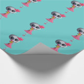 Kleine Miss Dood met Halloween Ice Cream Cadeaupapier (Hoek)