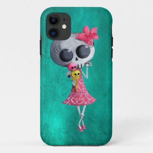 Kleine Miss Dood met Halloween Ice Cream iPhone 11 Hoesje