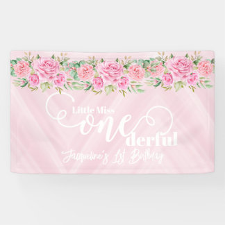 Kleine Miss EENderful 1e Eerste Verjaardag Spandoek