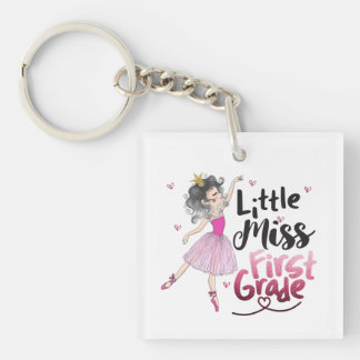 Kleine Miss Eerste Klas Sleutelhanger – Terug naar