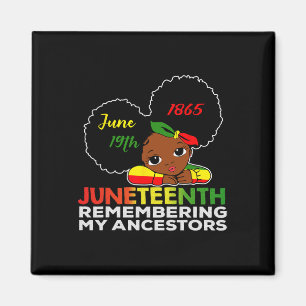 Kleine Miss Juneteenth Herinnert zich mijn vooroud Magneet