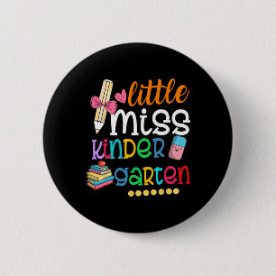Kleine Miss Kleuterschool Voor Kinderen Meisjes Te Ronde Button 5,7 Cm