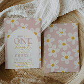 Kleine Miss Onederful uitnodiging | Retrobloem