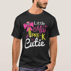 Kleine Miss Prek Cutie terug naar schoolmeisjes T-shirt