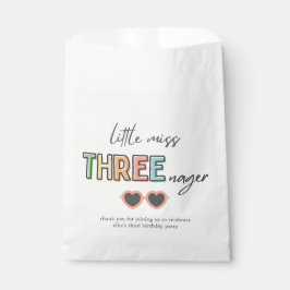 Kleine Miss Threenager Party Favor Bag Bedankzakje
