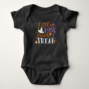 kleine miss trick or treat schattige halloween romper