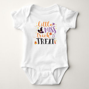 kleine Miss trick or treat schattige halloween Romper