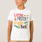 Kleine Mister Jingle Bell Kerstmis T-shirt (Voorkant)