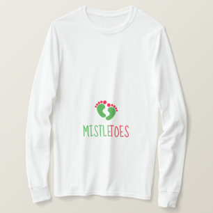 Kleine mistleToes moederschap Lange hoes T-Shirt