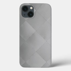 Kleine, moderne metalen zilver iPhone 13 hoesje