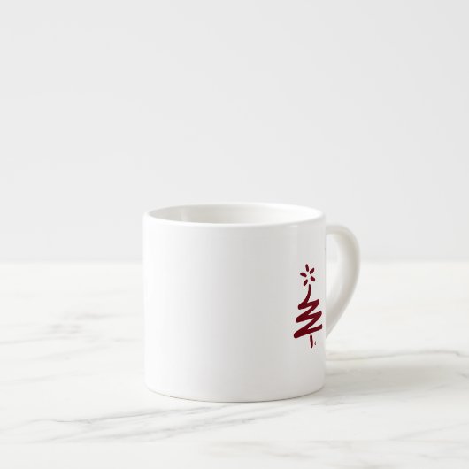 Kleine Mok met rode bomen Espresso (Voorkant rechts)