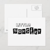 Kleine Monster Briefkaart (Voorkant / Achterkant)