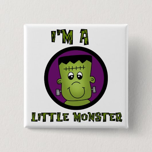 Kleine Monster Halloween Tshirts en cadeaus Vierkante Button 5,1 Cm (Voorkant)
