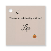 kleine Monster Halloween Verjaardag Favor Tags